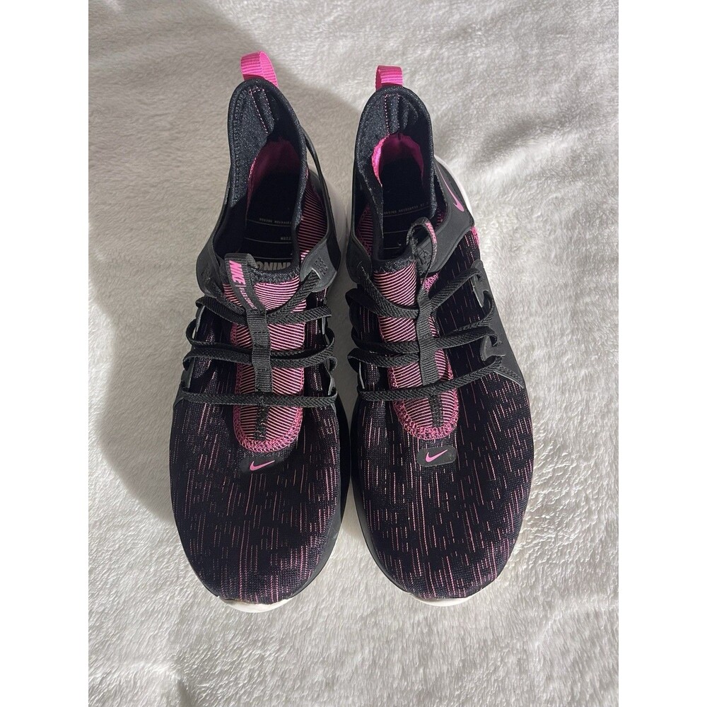 Nike Running Flex Contact Sz 8 Black/Fuchsia tennis shoe , tennis shoes